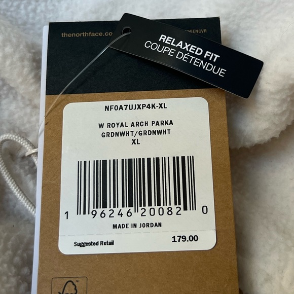 North Face Water Repellent Fleece A-line Parka Coat Jacket Womens XL 10 12 - Picture 9 of 17